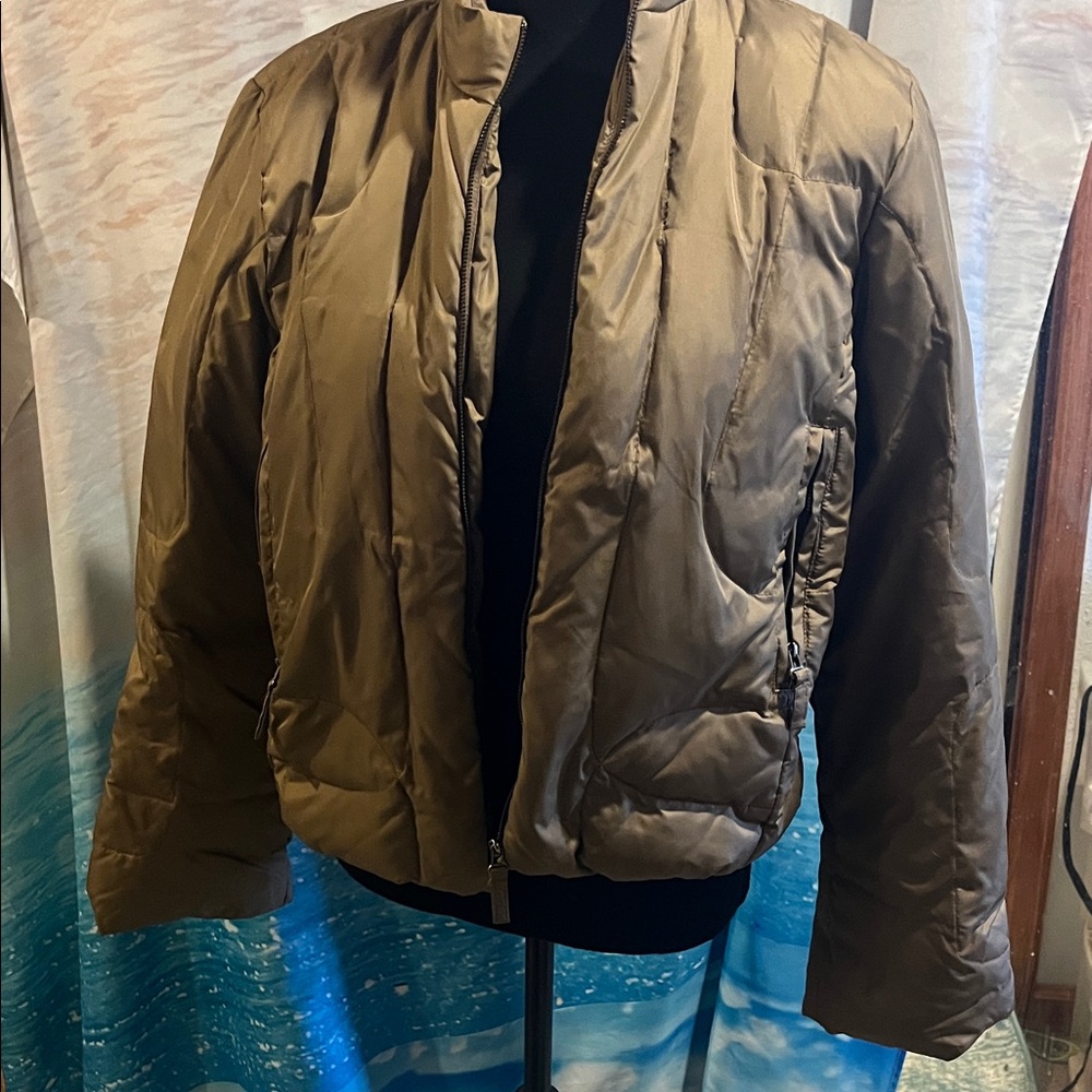 Max Studio khaki Down filled Puffer Jacket